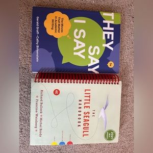 Book bundle. They Say I Say and The Little Seagull Handbook.